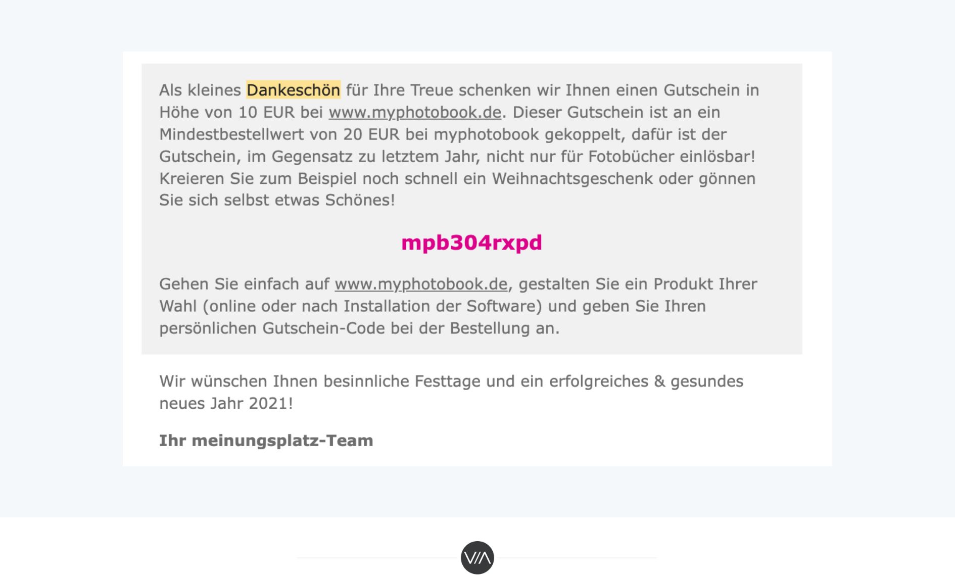 Mail von Meinungsplatz