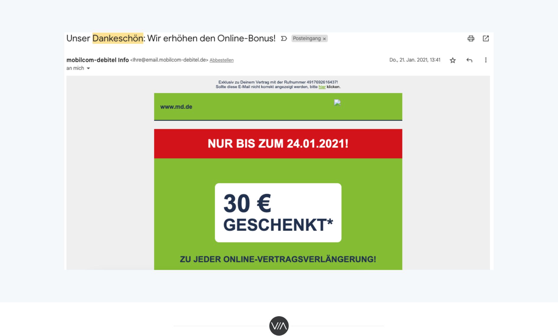Mail von mobilcom-debitel