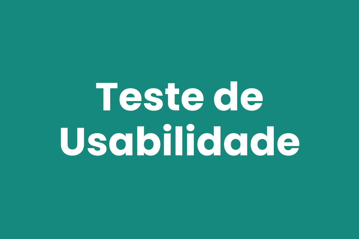 visualização do teste de usabilidade